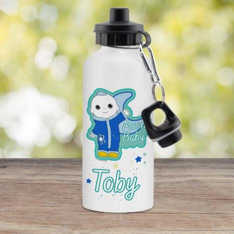 Personalised Moon and Me Moon Baby White Drinks Bottle Extra Image 1